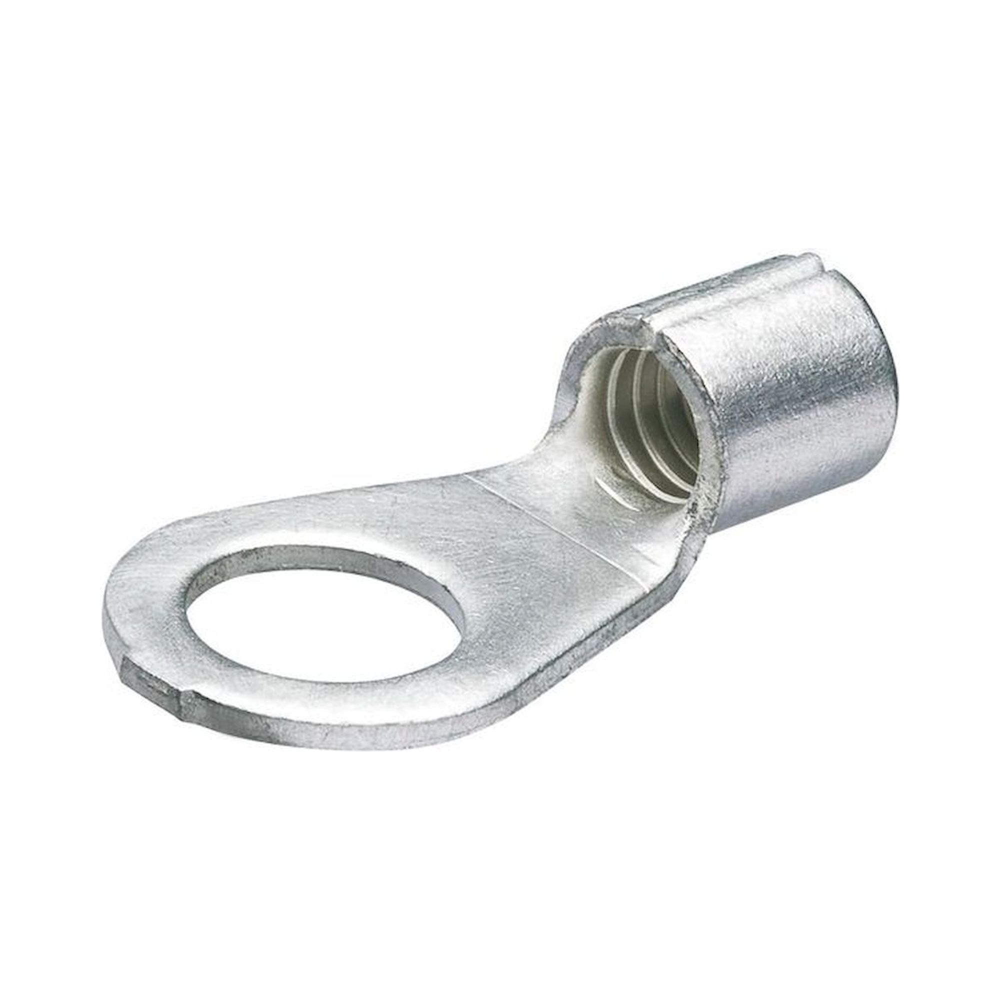 Knipex 97 99 219. Crimp cable lugs, pure tinned, cable 4 - 6 mm2, screw diameter 8 mm, 100 pieces
