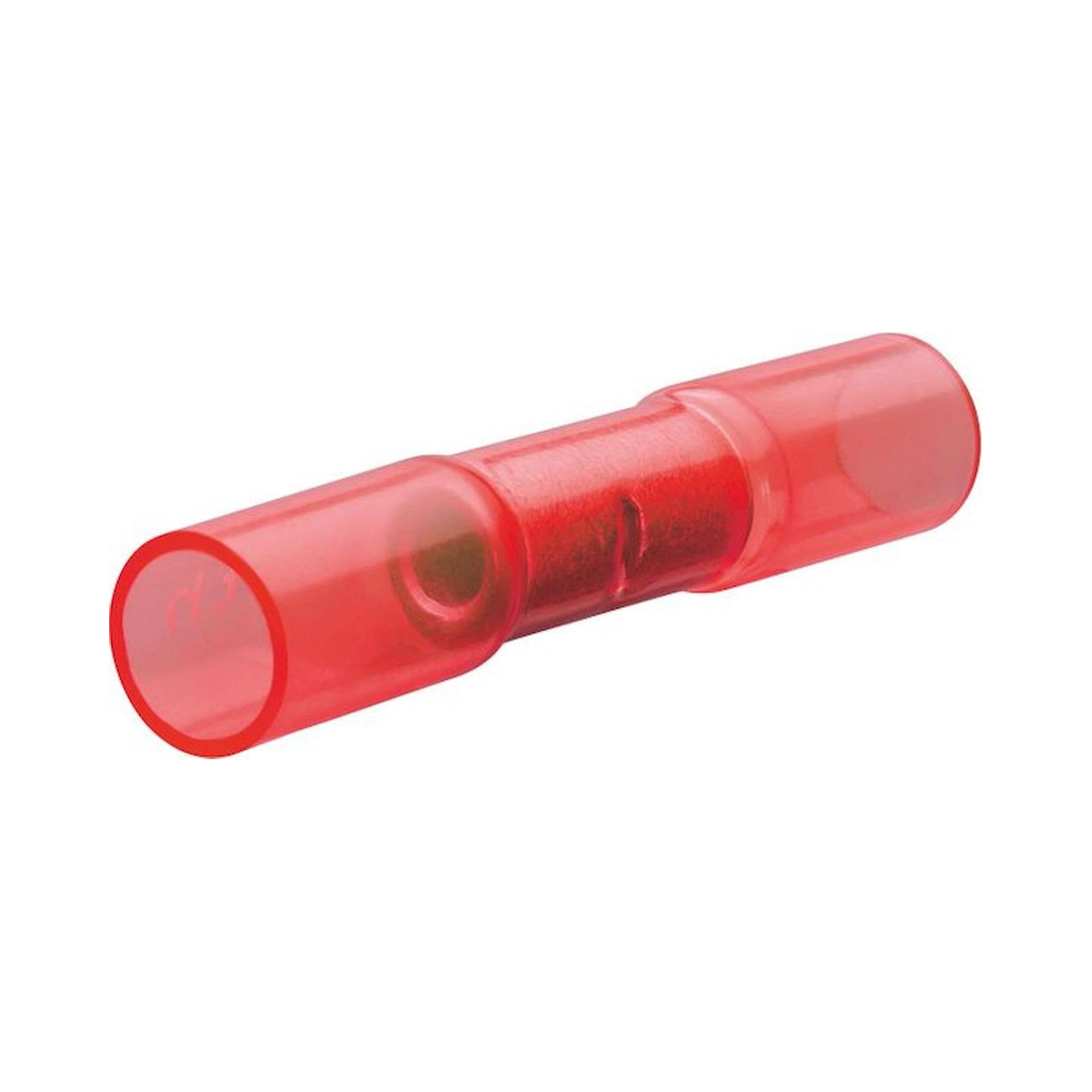 Knipex 97 99 250. Butt connector with shrink tubing insulation, red, pure tinned, cable 0.75 - 1 mm2, 100 pieces