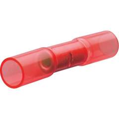 Knipex 97 99 250. Butt connector with shrink tubing insulation, red, pure tinned, cable 0.75 - 1 mm2, 100 pieces