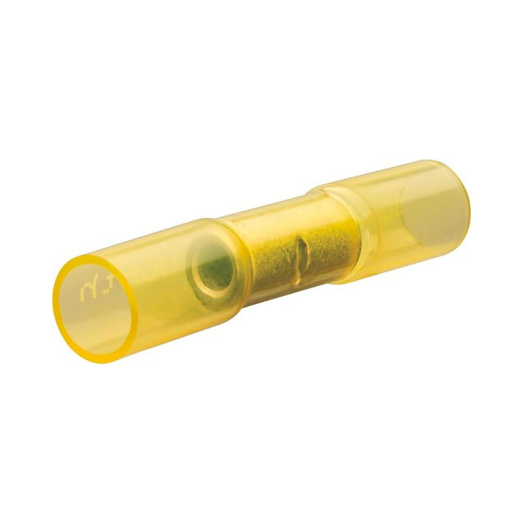 Knipex 97 99 252. Butt connector with shrink tubing insulation, yellow, pure tinned, cable 4 - 6 mm2, 100 pieces