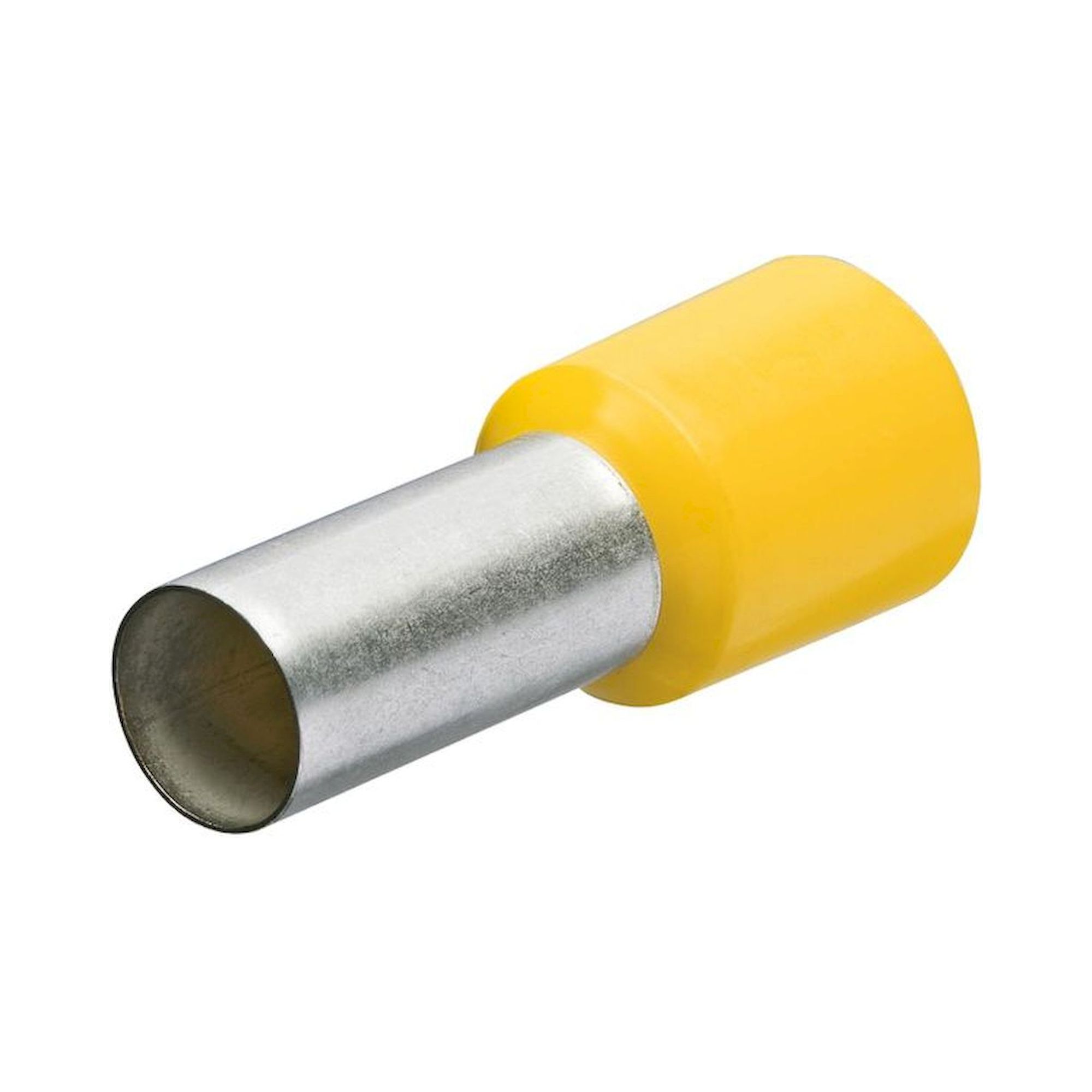 Knipex 97 99 336. wire  end ferrules with plastic collar, crimping area 12 mm, cable 6 mm2, yellow, 100 pieces