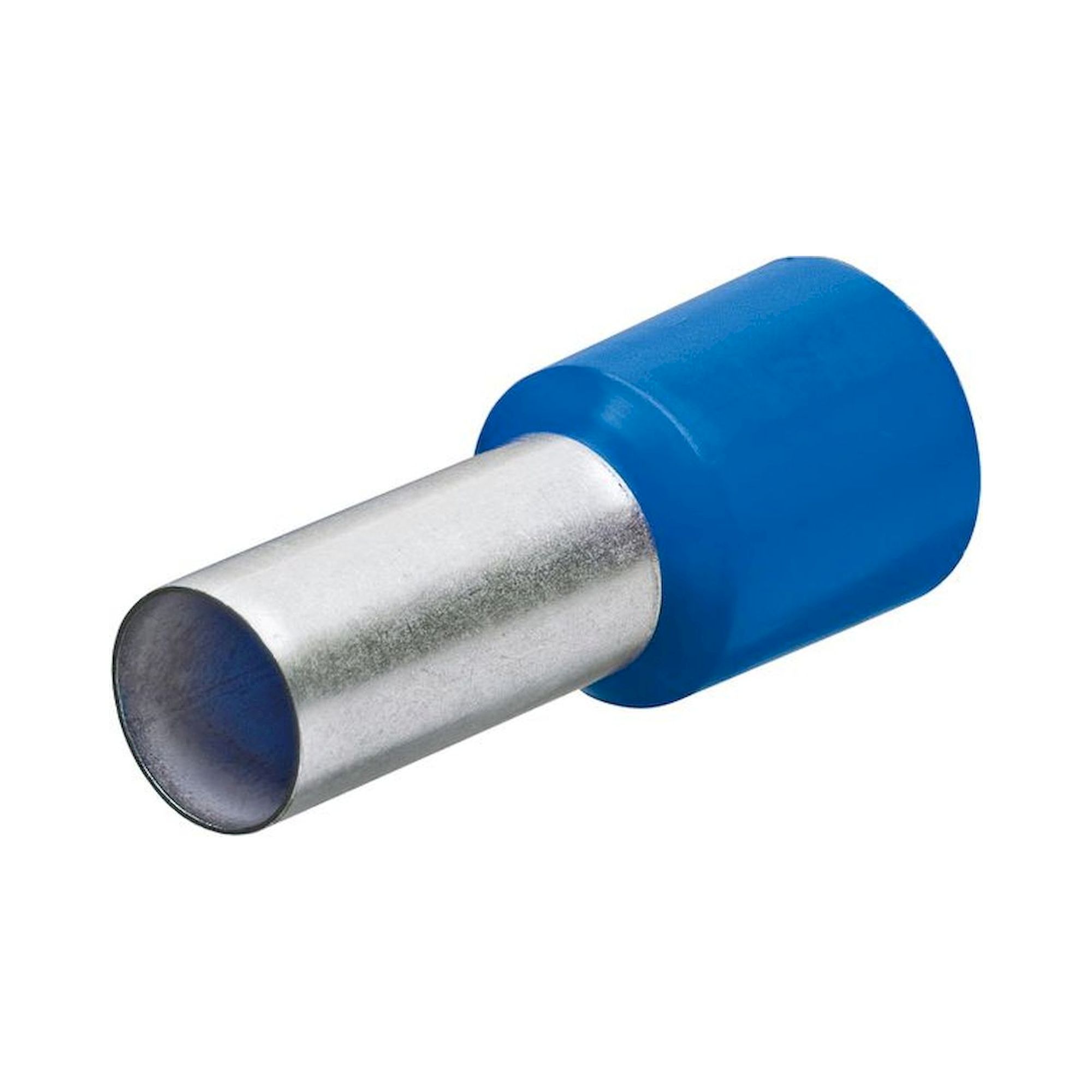 Knipex 97 99 338. wire  end sleeves with plastic collar, crimping area 12 mm, cable 16 mm2, blue, 100 pieces