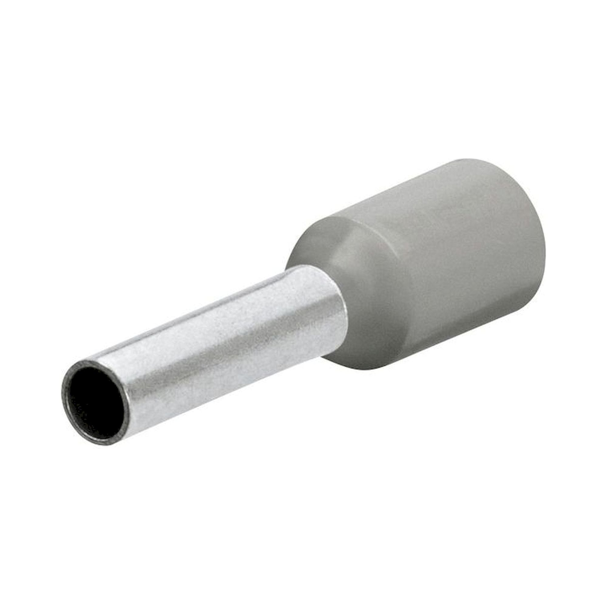 Knipex 97 99 355. wire  end sleeves with plastic collar, crimping area 12 mm, cable 4 mm2, gray, 200 pieces