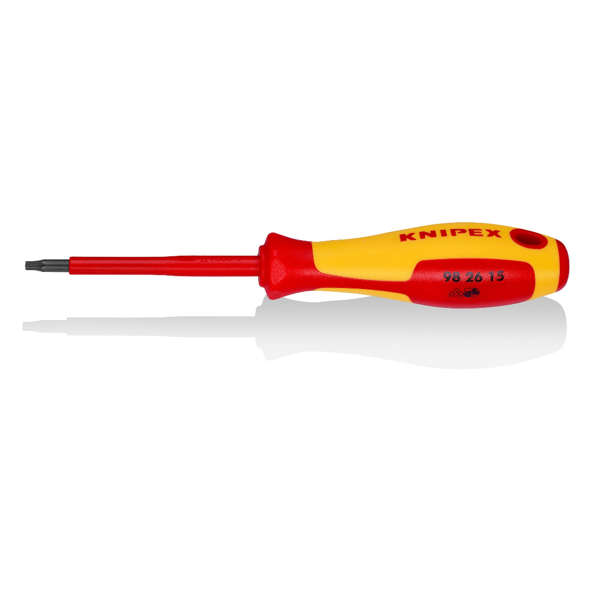 Schraubendreher für Torx-Schrauben TX15, brüniert, VDE-isoliert 1000 V, 185 mm