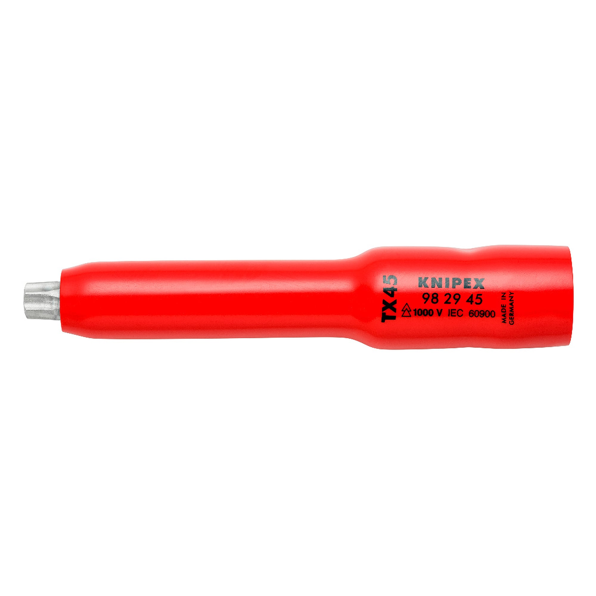 Socket 3/8 inch for Torx TX45 screws, insulated to IEC 60900, 117 mm