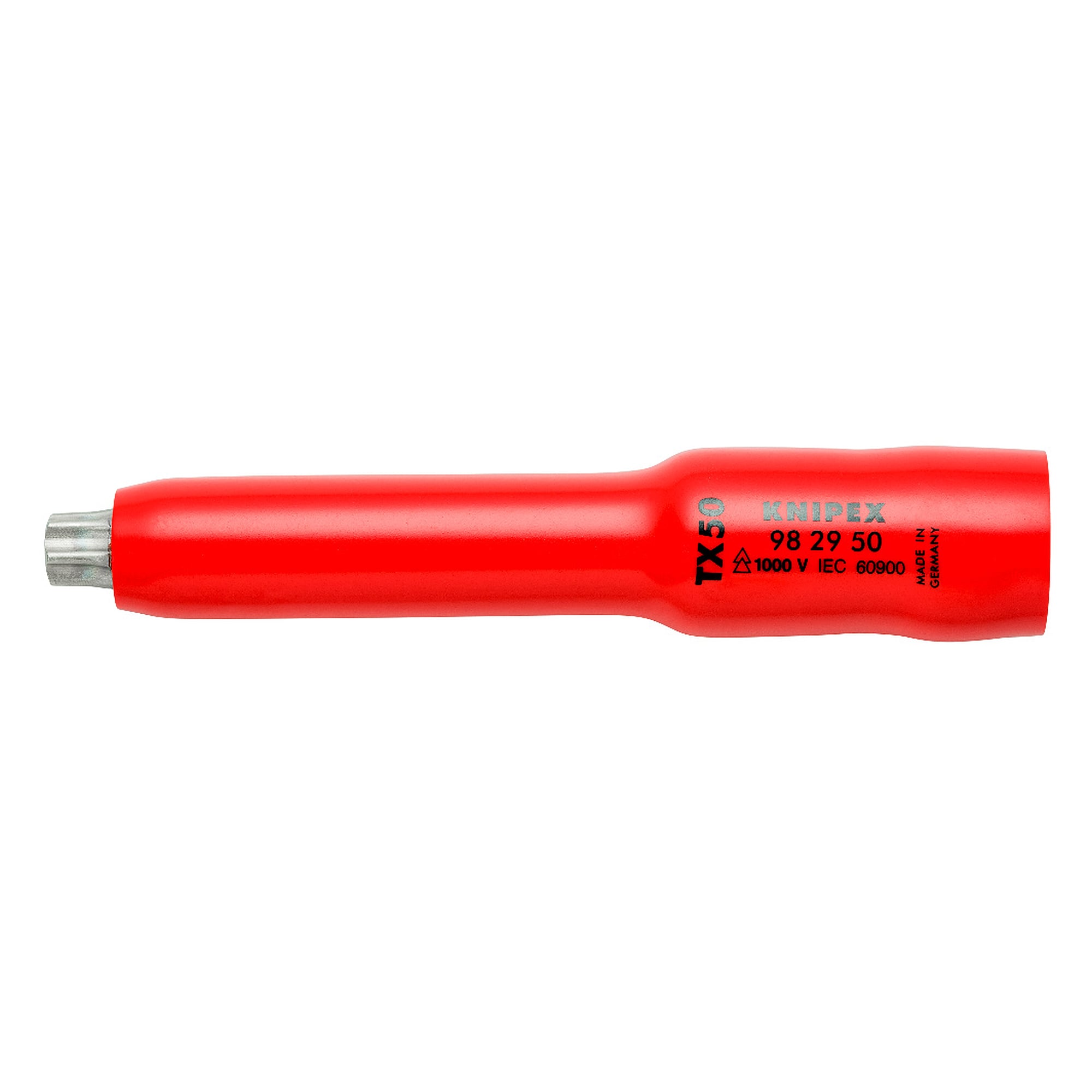 Socket 3/8 inch for Torx TX50 screws, insulated to IEC 60900, 117 mm
