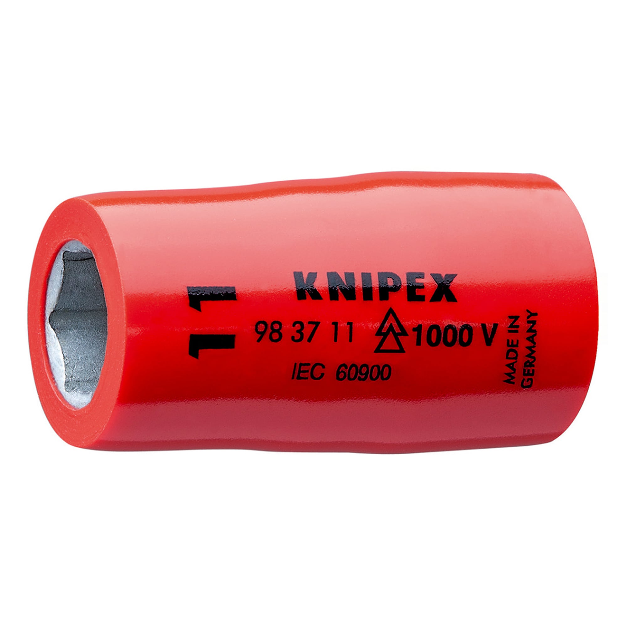 Hexagon socket 11 mm with 3/8 inch internal square, insulated to IEC 60900