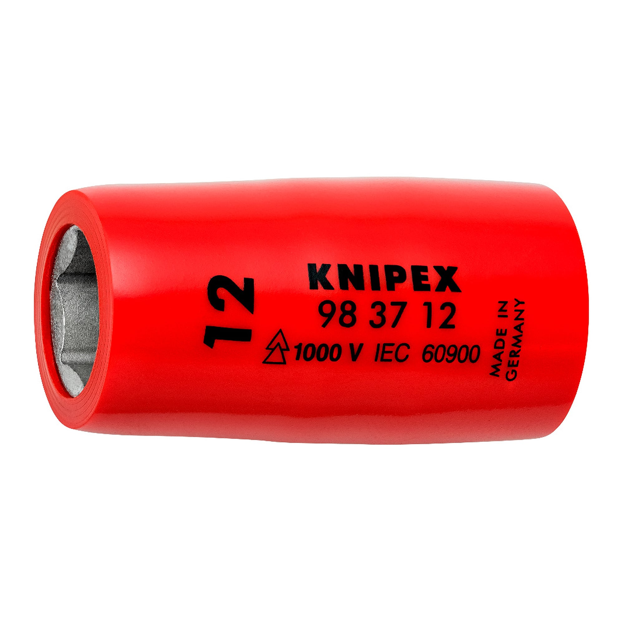 Steckschlüsseleinsatz Schlüsselweite 12 mm, Innenvierkant 3/8 Zoll, isoliert, 44 mm