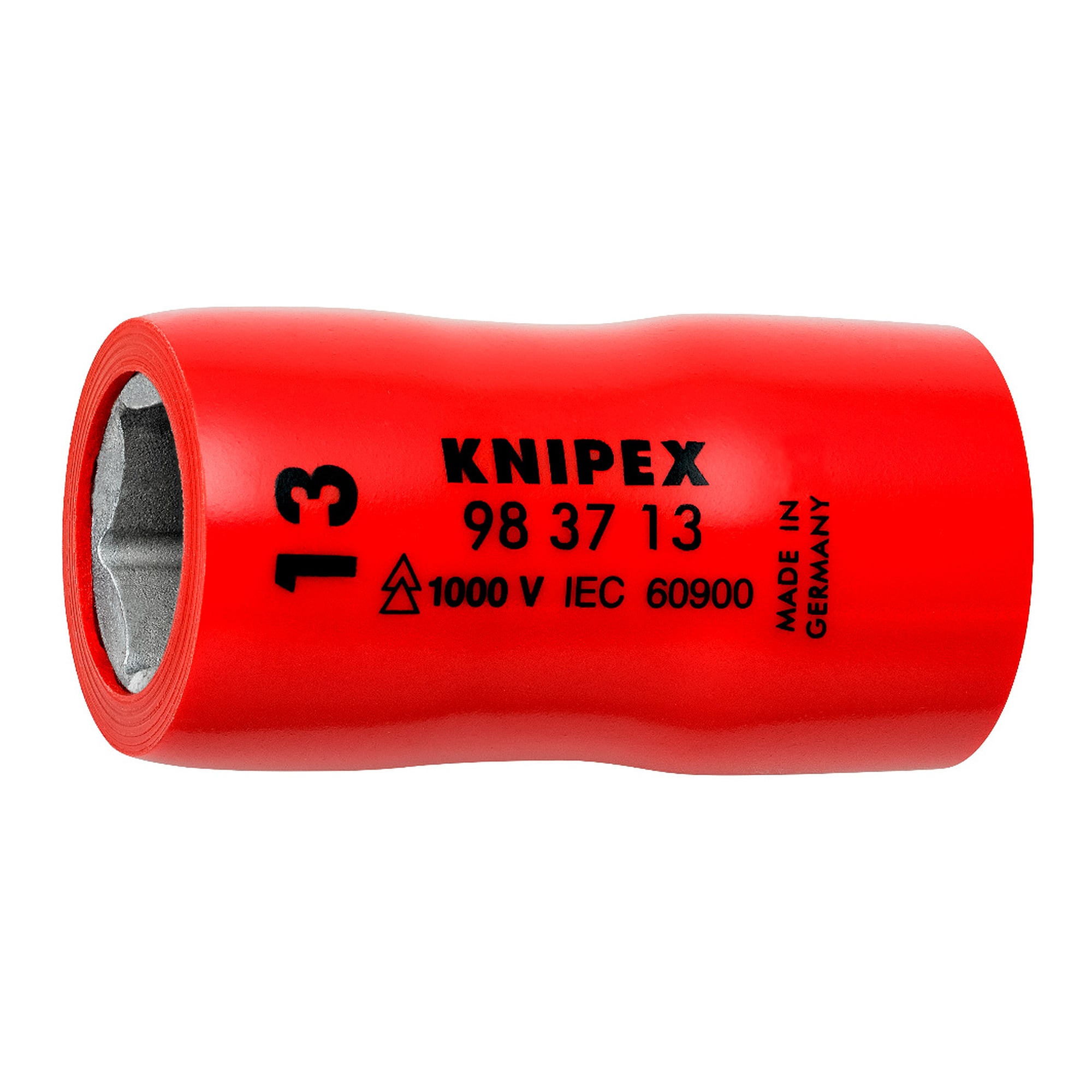 Hexagon socket 13 mm with 3/8 inch internal square, insulated to IEC 60900