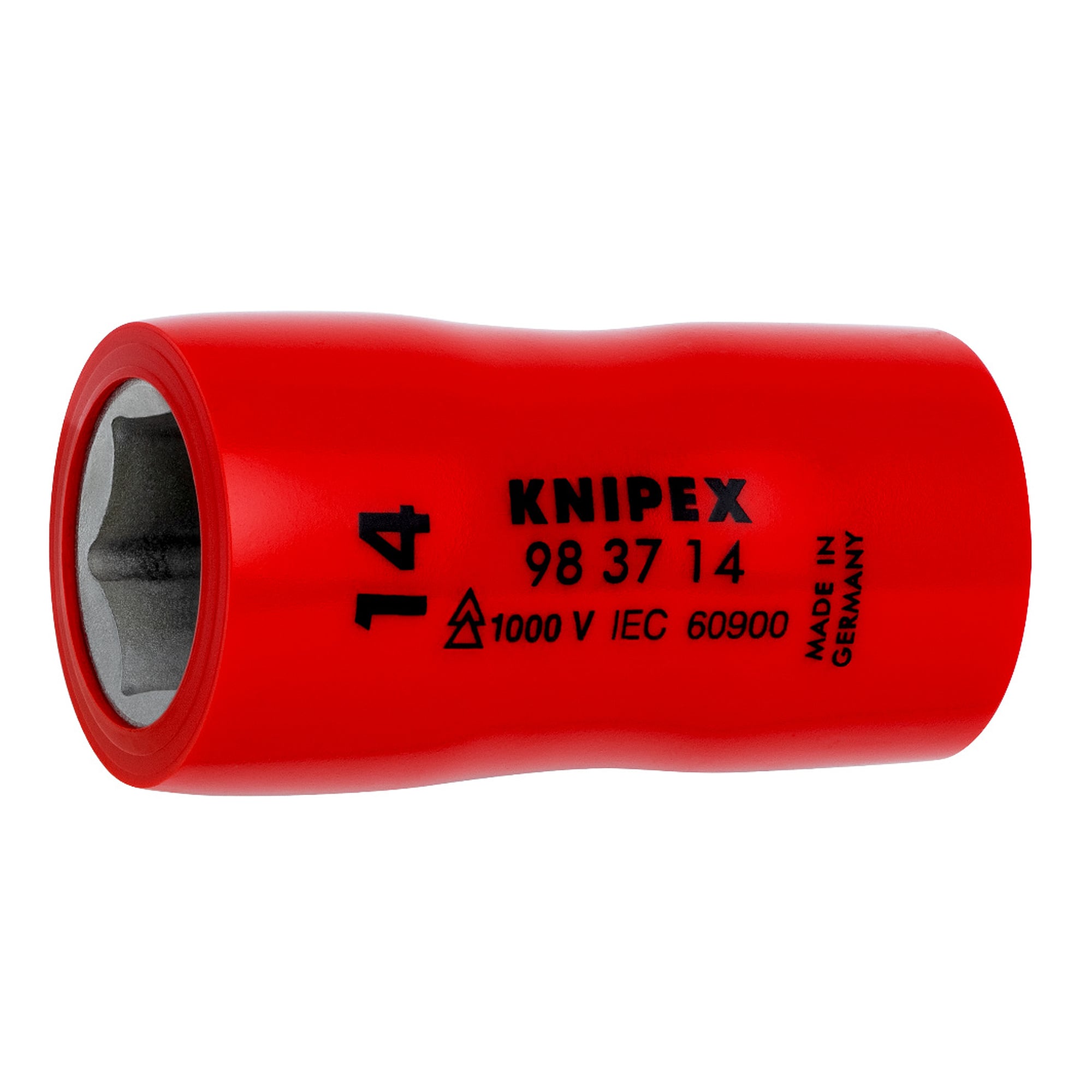 Steckschlüsseleinsatz Schlüsselweite 14 mm, Innenvierkant 3/8 Zoll, isoliert, 46 mm