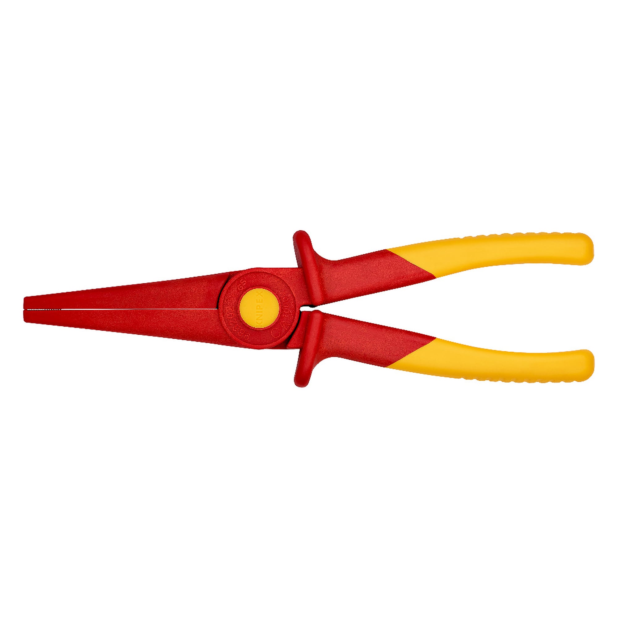 Pince demi-ronde en plastique isolante, zone de prise en plastique souple, 220 mm