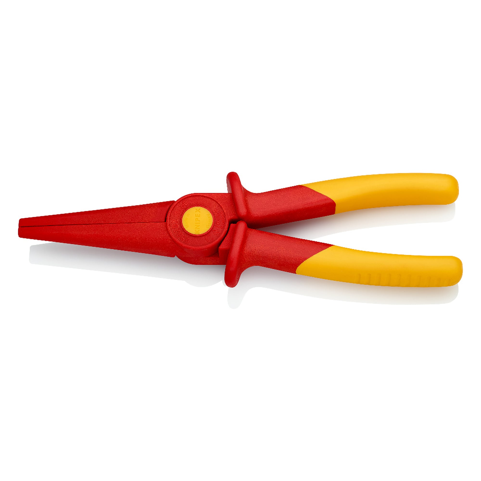 Pince demi-ronde en plastique isolante, zone de prise en plastique souple, 220 mm