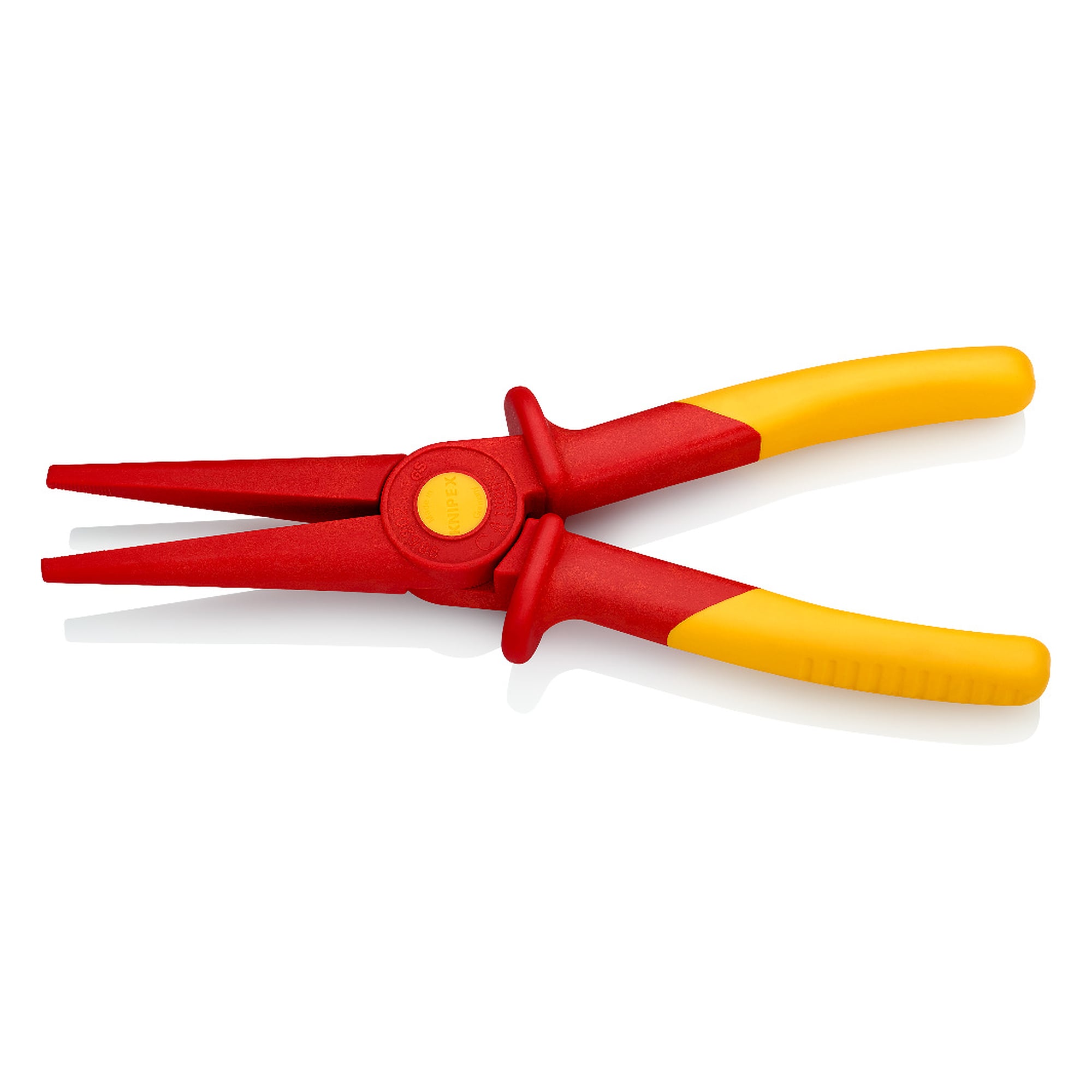 Pince demi-ronde en plastique isolante, zone de prise en plastique souple, 220 mm