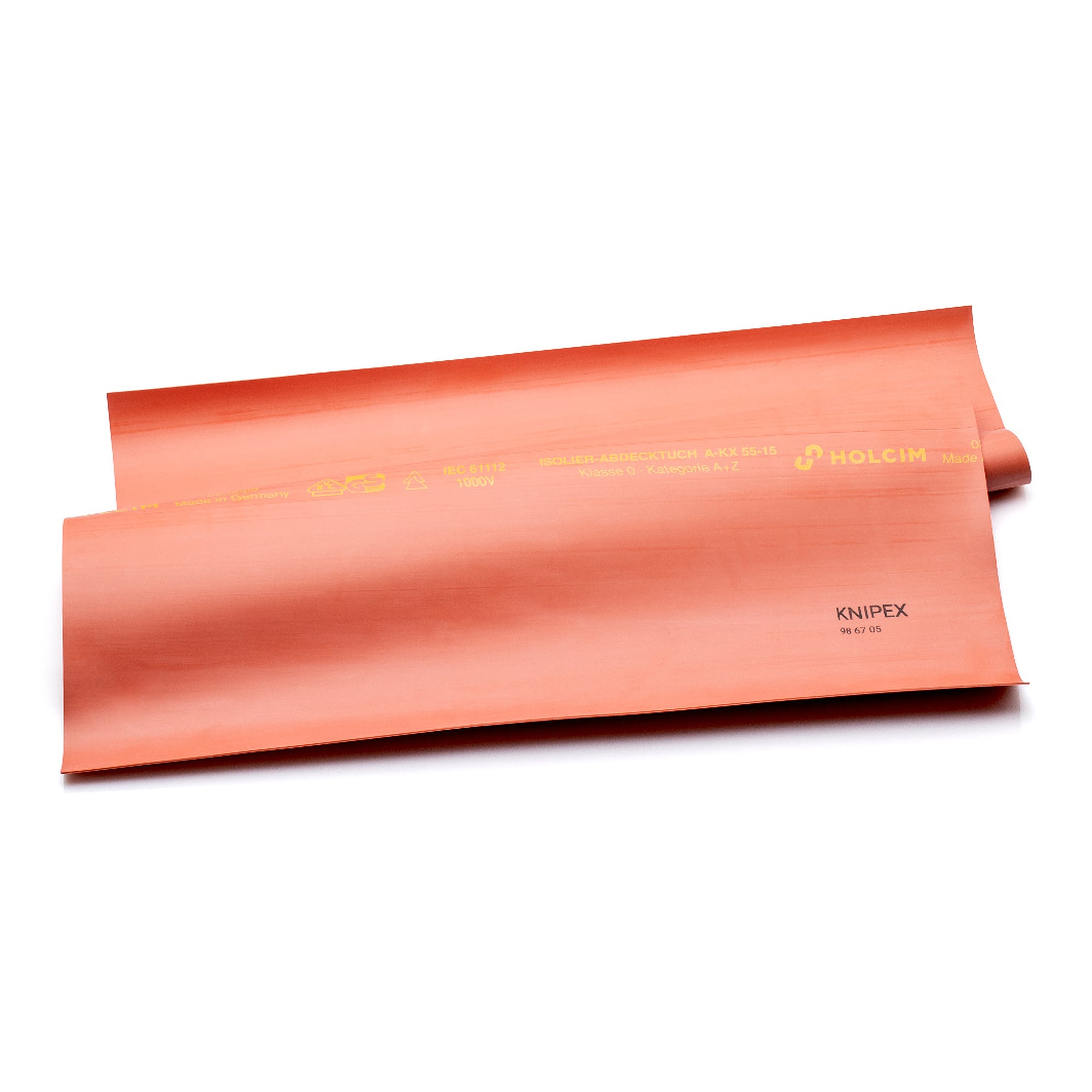 Abdecktuch aus Gummi, isolierend nach DIN/EN IEC 61112, 500 x 500 mm, 500 mm