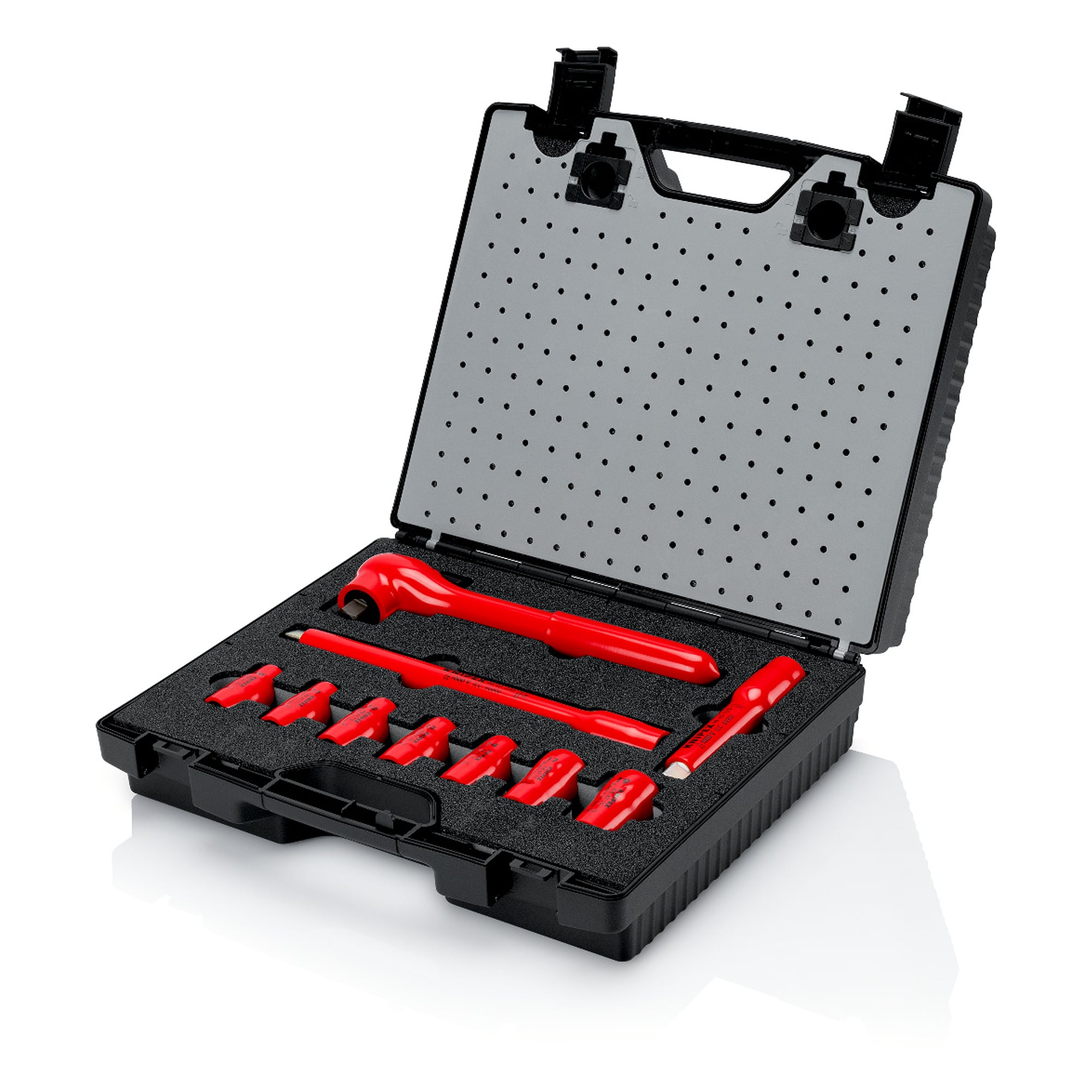 Coffret compact 17 pièces avec outils isolés selon CEI 60900, coffret 380 x 85 x 260 mm