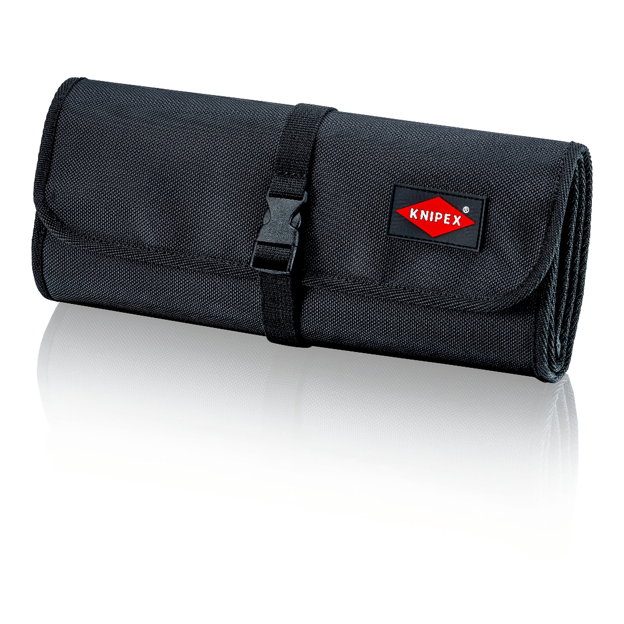 Tool roll empty with 15 compartments in polyester, open 850 x 305 mm