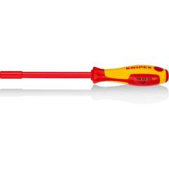 Knipex 98 03 05. Socket wrench with screwdriver handle, burnished, insulated, wrench size 5 mm, 230 mm