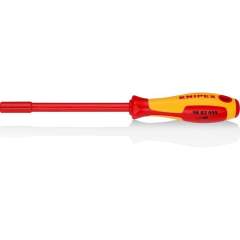 Knipex 98 03 055. Socket wrench with screwdriver handle, burnished, insulated, wrench size 5.5 mm, 232 mm