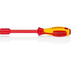 Knipex 98 03 13. Socket wrench with screwdriver handle, burnished, insulated, key width 13 mm, 237 mm