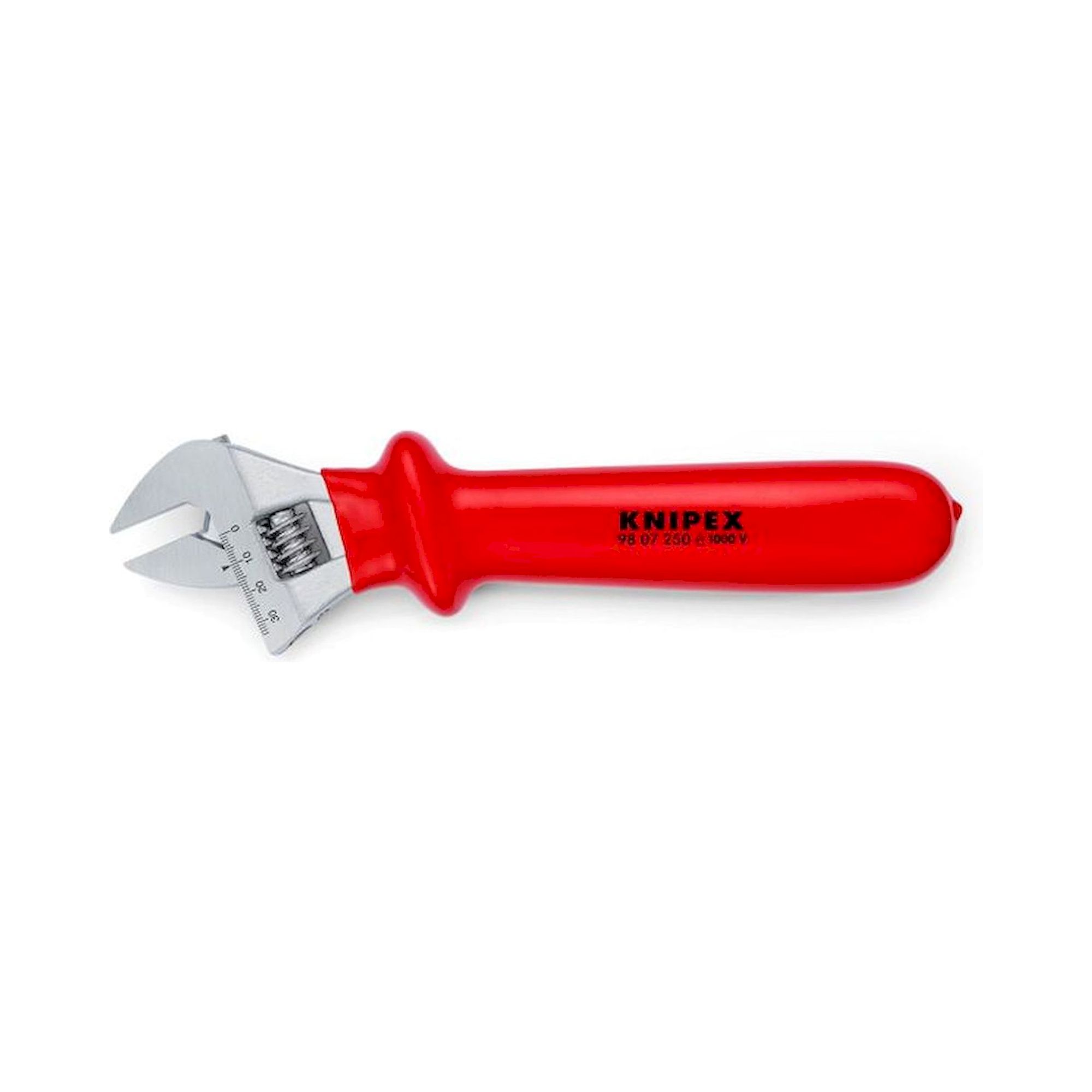 Knipex 98 07 250. Clé à molette, chromée, isolée par immersion, 260 mm