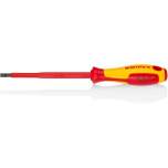 Knipex 98 20 55. Screwdriver for slotted screws, black oxide finish, insulated, 232 mm