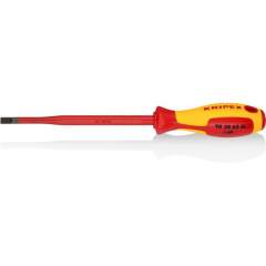Knipex 98 20 65 SL. Screwdriver (slim), for slotted screws, black oxide finish, insulated, 262 mm