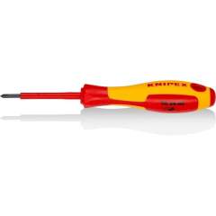 Knipex 98 24 00. Screwdriver for Phillips cross-head screws, black oxide finish, insulated, 162 mm