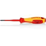 Knipex 98 24 01 SL. Screwdriver (slim), for Phillips cross-head screws, black oxide finish, insulated, 187 mm