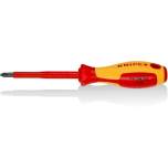 Knipex 98 24 02. Screwdriver for Phillips cross-head screws, black oxide finish, insulated, 212 mm