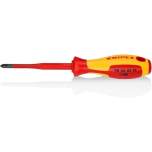 Knipex 98 24 02 SL. Screwdriver (slim), for Phillips cross-head screws, black oxide finish, insulated, 212 mm