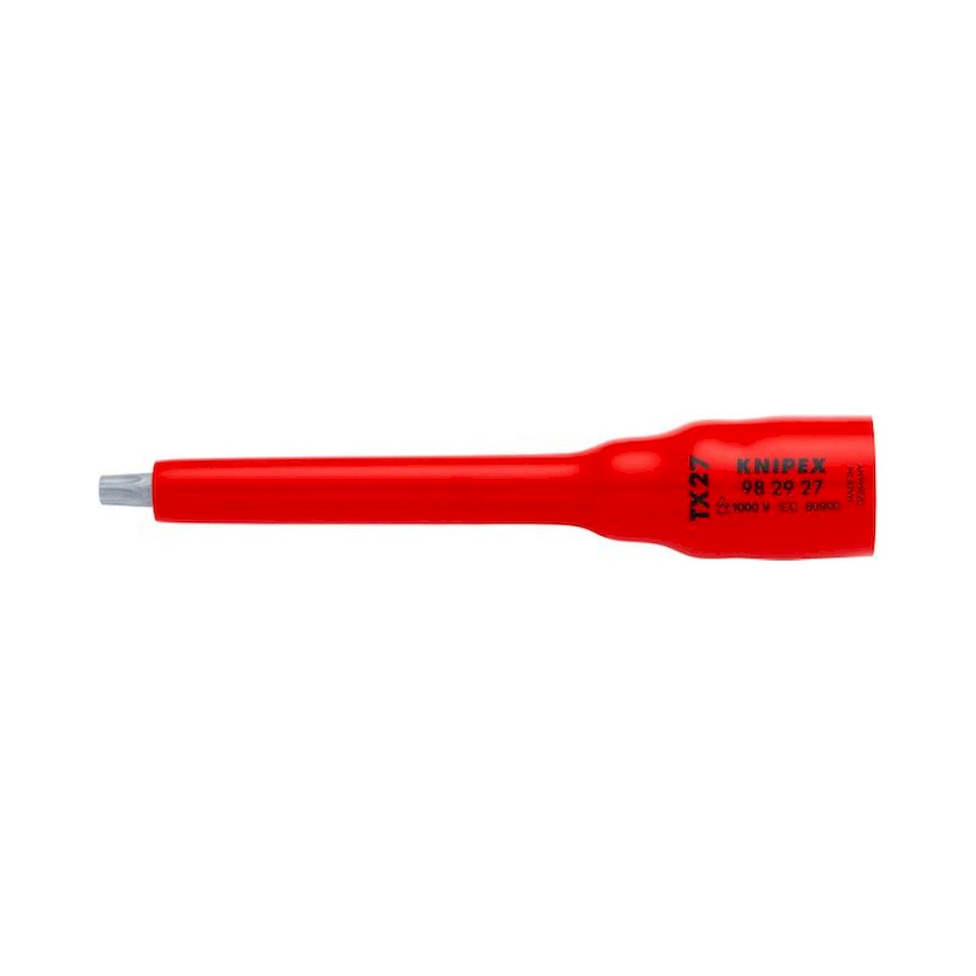 Knipex 98 29 27. Steckschlüsseleinsatz 3/8" für TX27, 123 mm