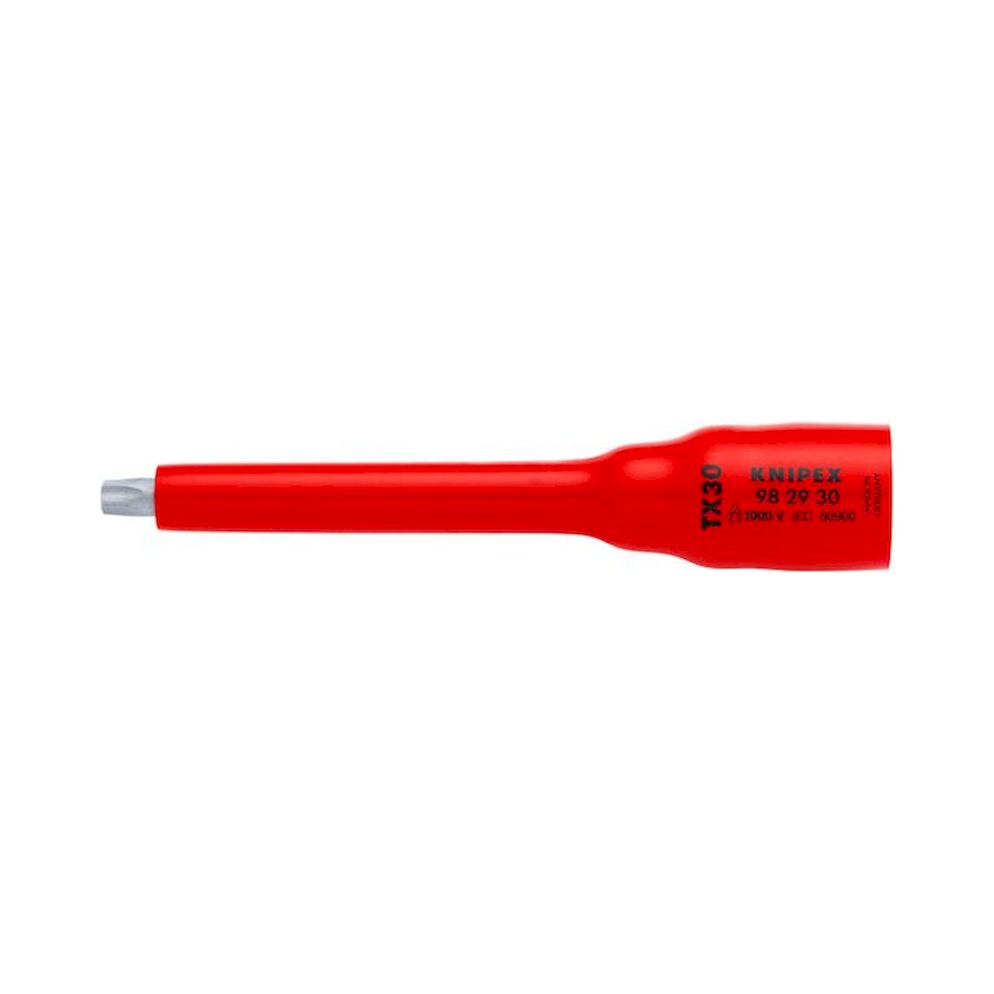 Knipex 98 29 30. Steckschlüsseleinsatz 3/8" für TX30, 123 mm