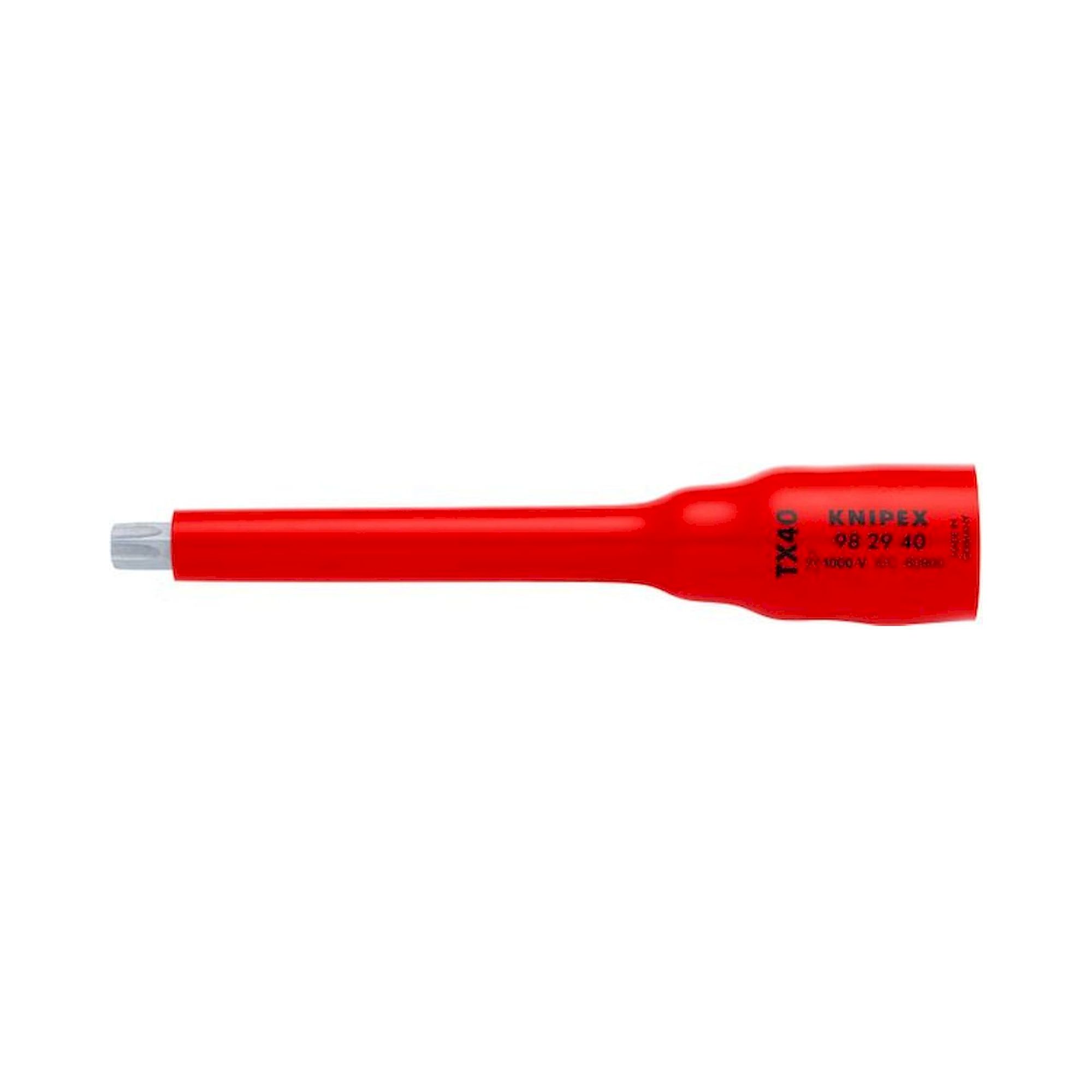 Knipex 98 29 40. Steckschlüsseleinsatz 3/8" für TX40, 123 mm