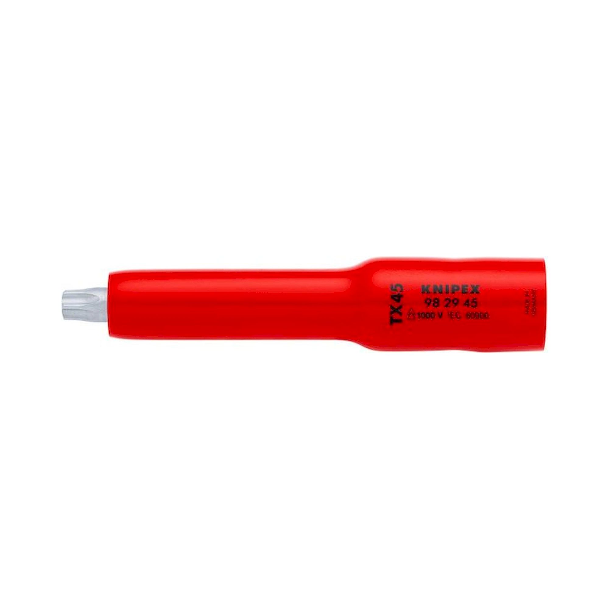 Knipex 98 29 45. Steckschlüsseleinsatz 3/8" für TX45, 117 mm