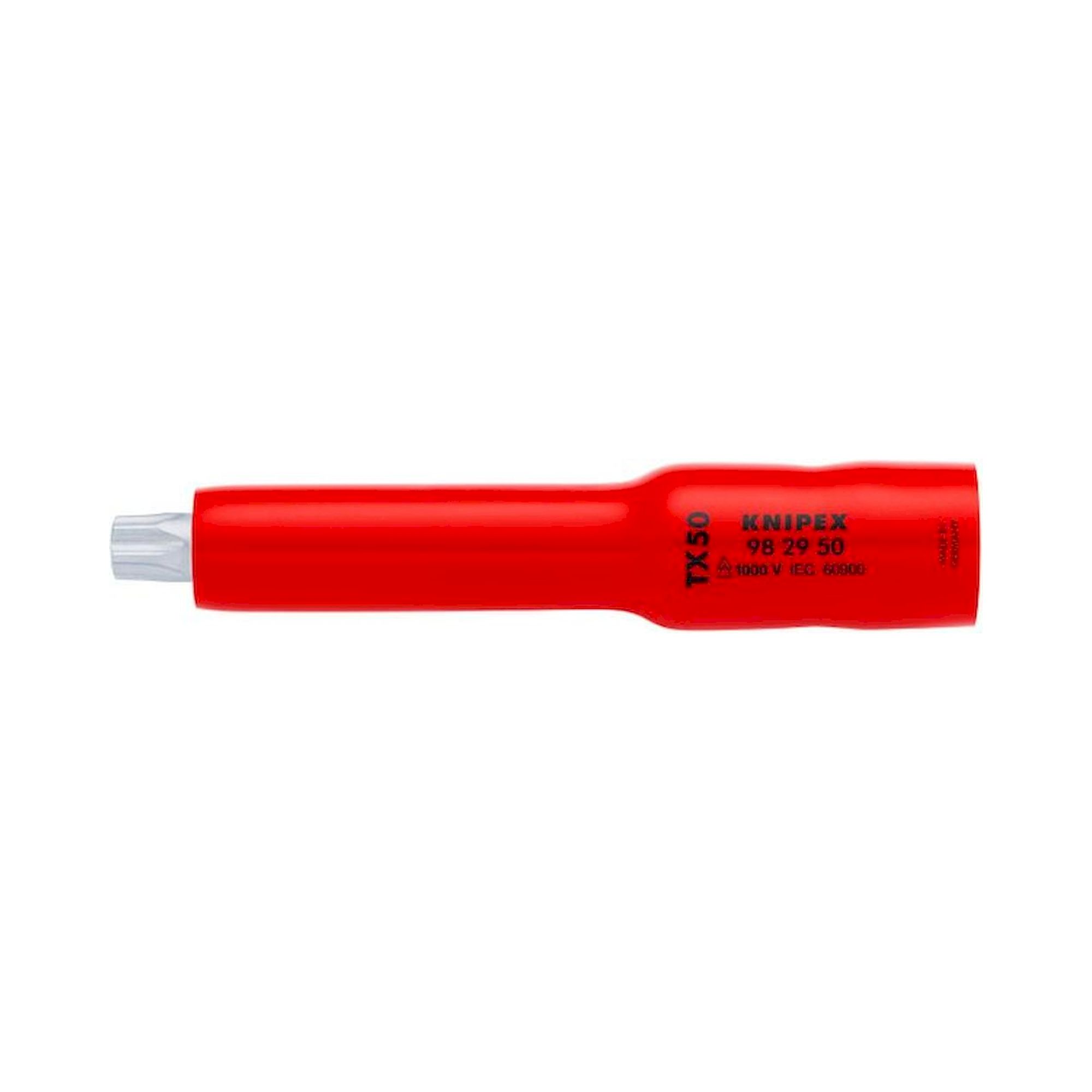 Knipex 98 29 50. Steckschlüsseleinsatz 3/8" für TX50, 117 mm