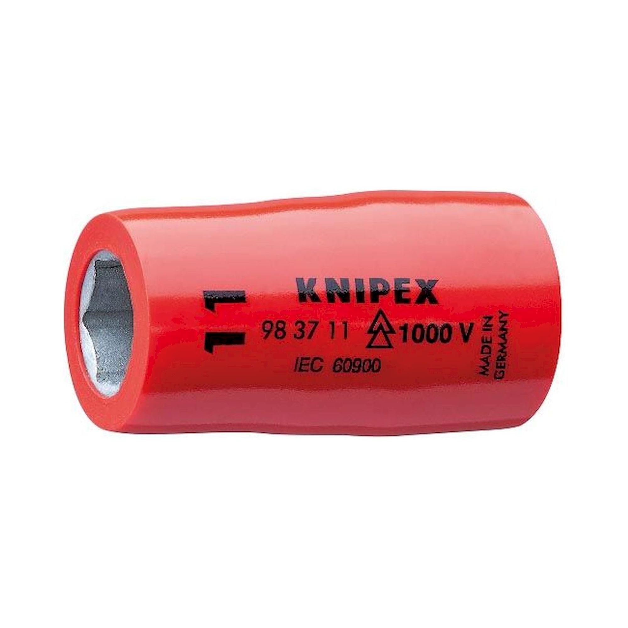 Knipex 98 37 11. Steckschlüsseleinsatz für Sechskantschrauben mit Innenvierkant 3/8", 43 mm
