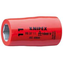 Knipex 98 37 11. Steckschlüsseleinsatz für Sechskantschrauben mit Innenvierkant 3/8", 43 mm