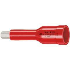 Knipex 98 39 05. Socket wrench insert for Allen screws with 3/8 "internal square, wrench size 5 mm, 75 mm