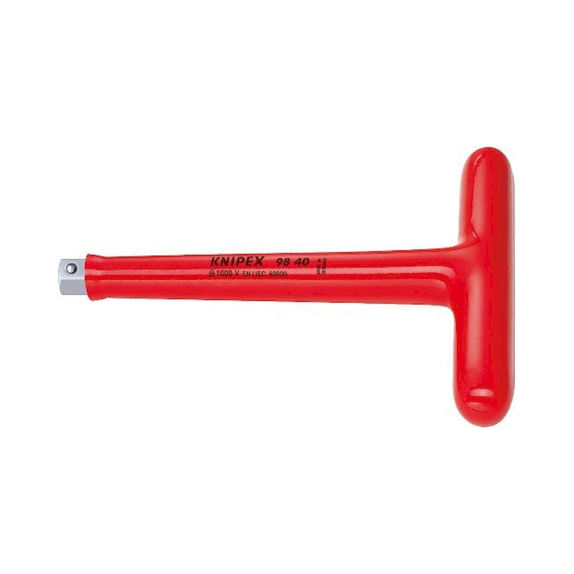Knipex 98 40. Quergriff mit Außenvierkant 1/2", 200 mm