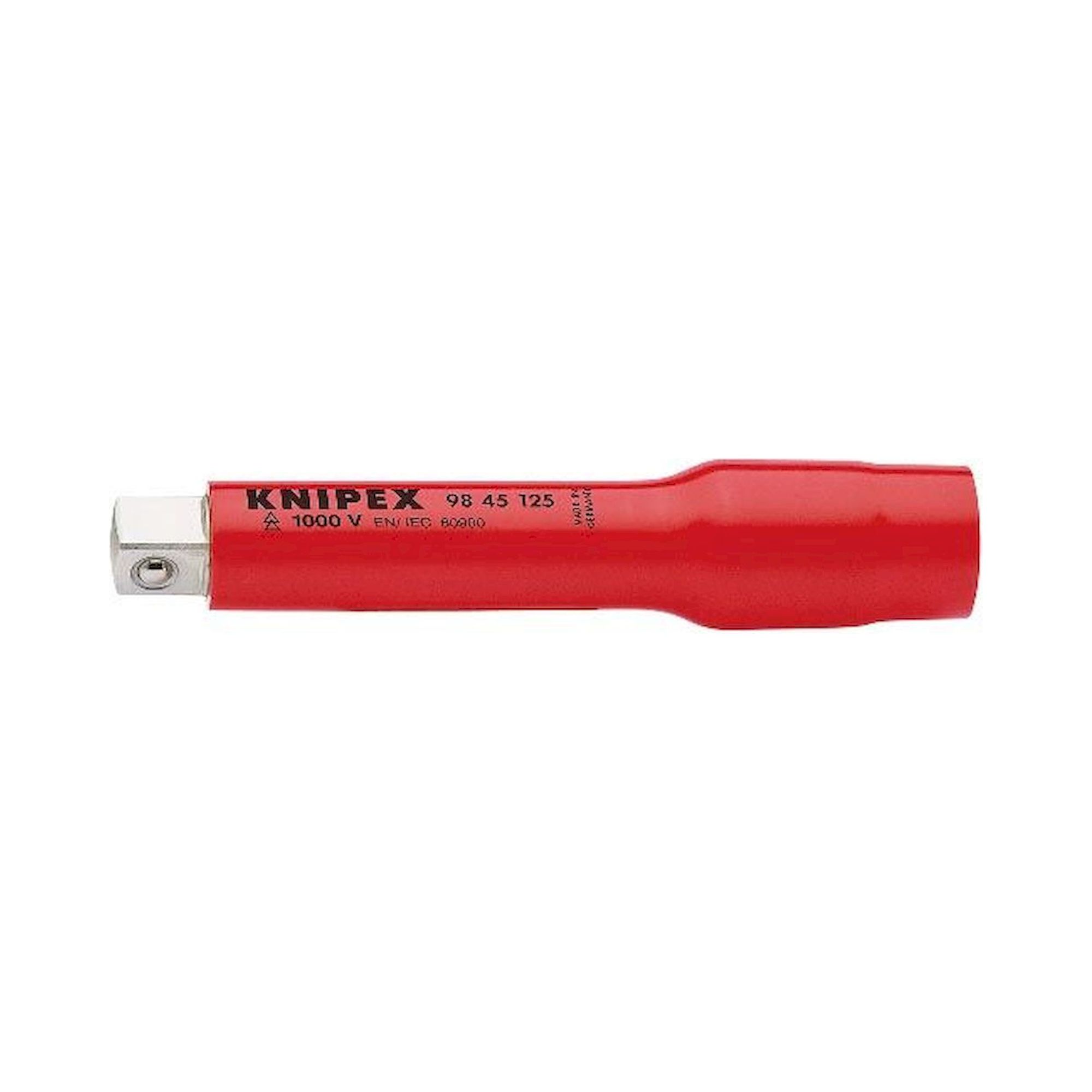 Knipex 98 45 125. Extension with inner / outer square 1/2", 125 mm