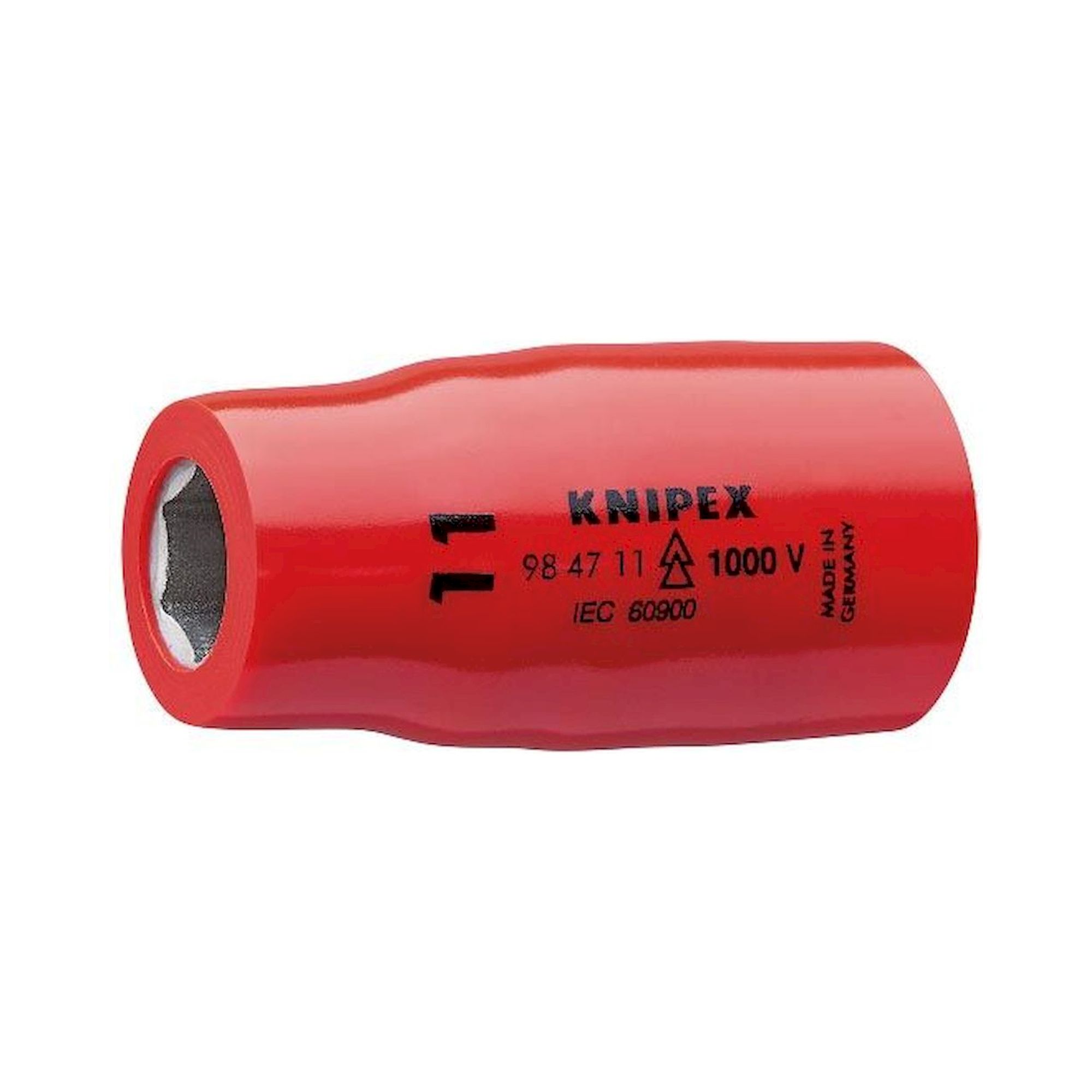 Knipex 98 47 11. Embout de clé à pipe pour vis à six pans avec carré femelle creux 1/2"