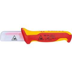 Knipex 98 54. Cable knife, insulating multi-component handle, 190 mm