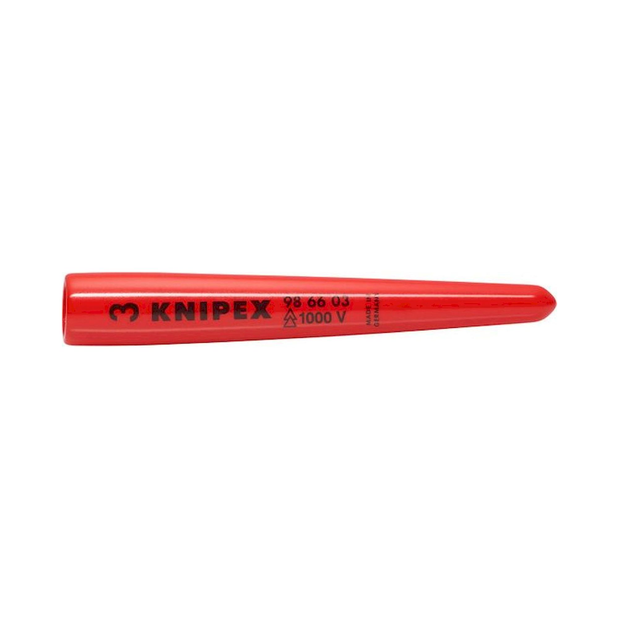 Knipex 98 66 03. Conical push-on grommet, conductor code 3, 80 mm