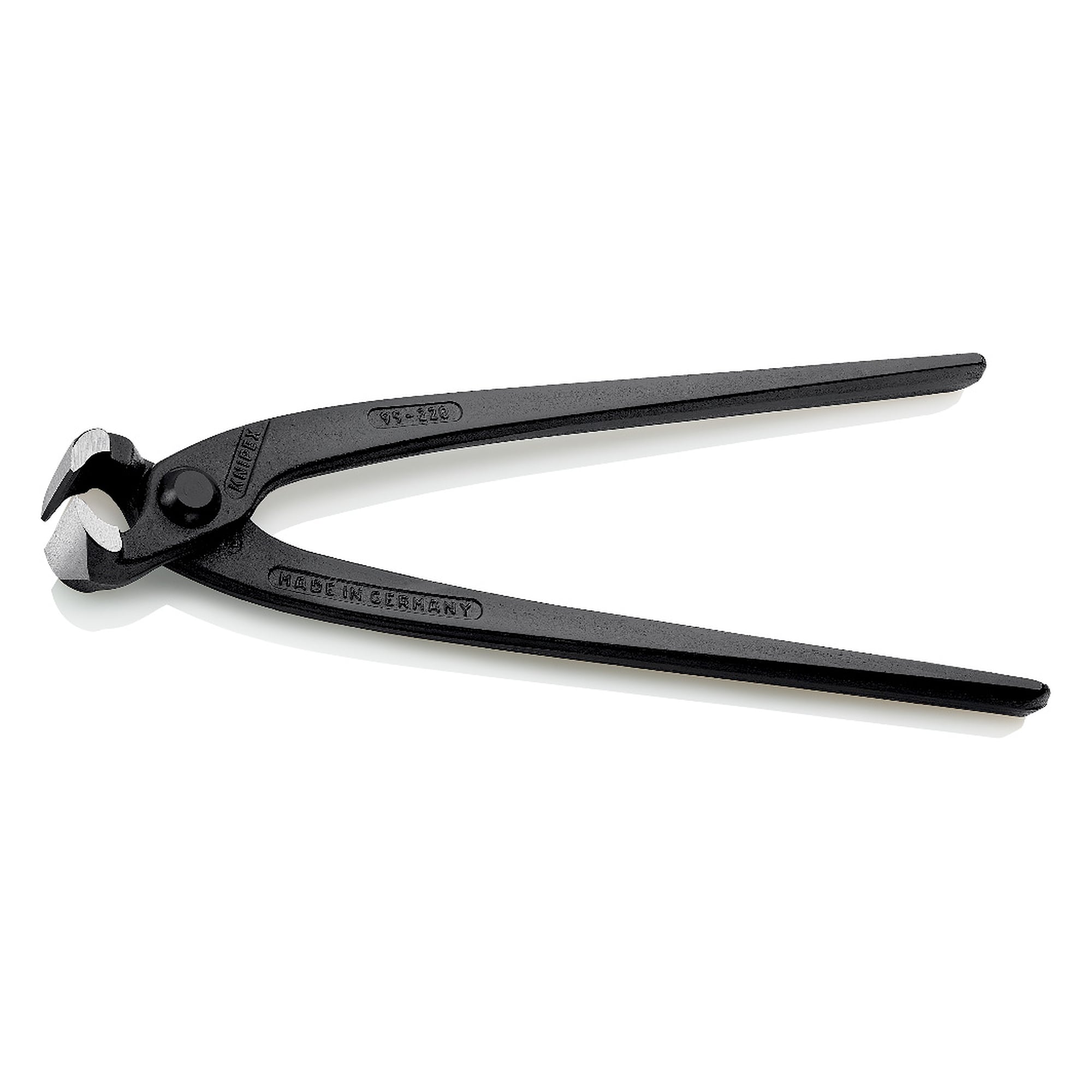 Concreters' nippers black atramentized for twisting and cutting binding wire, 220 mm