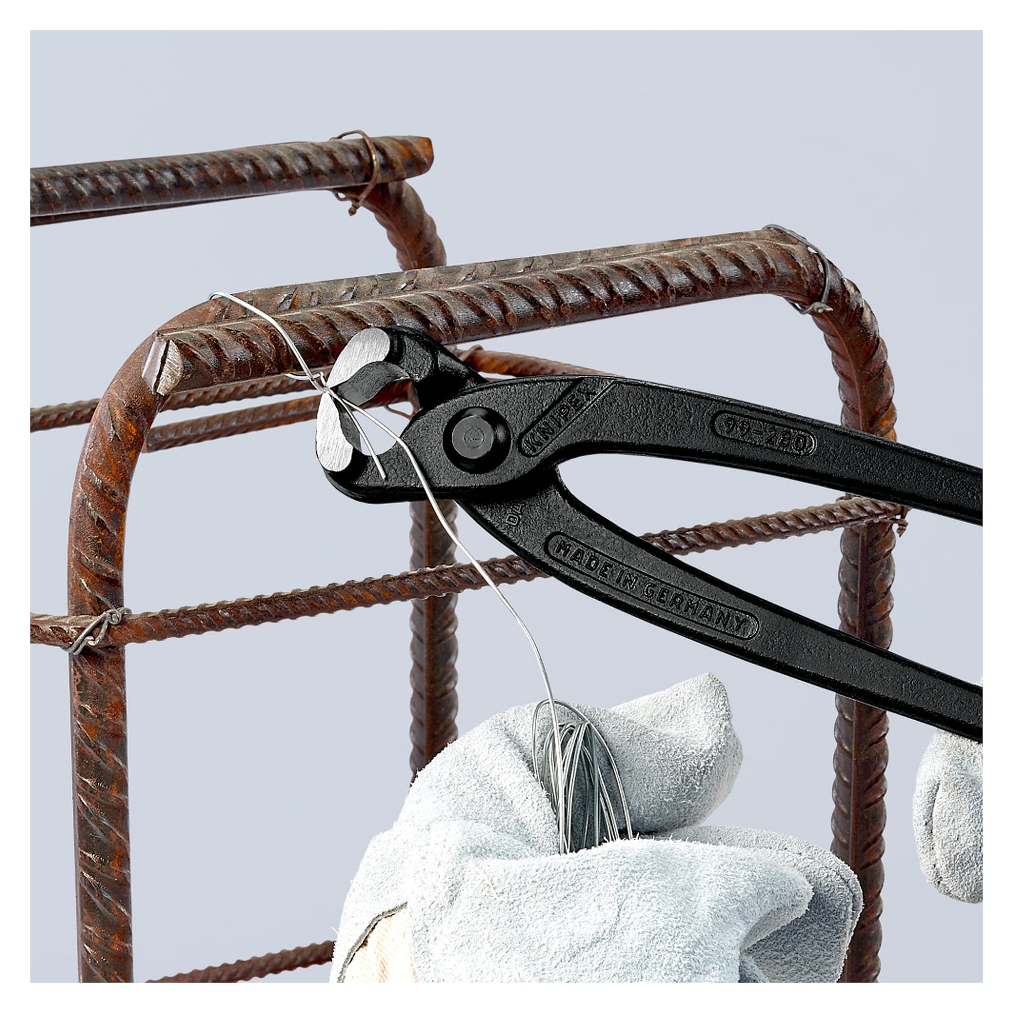 Tenaille russe atramentée noire pour torsader et couper le fil à ligaturer, 280 mm