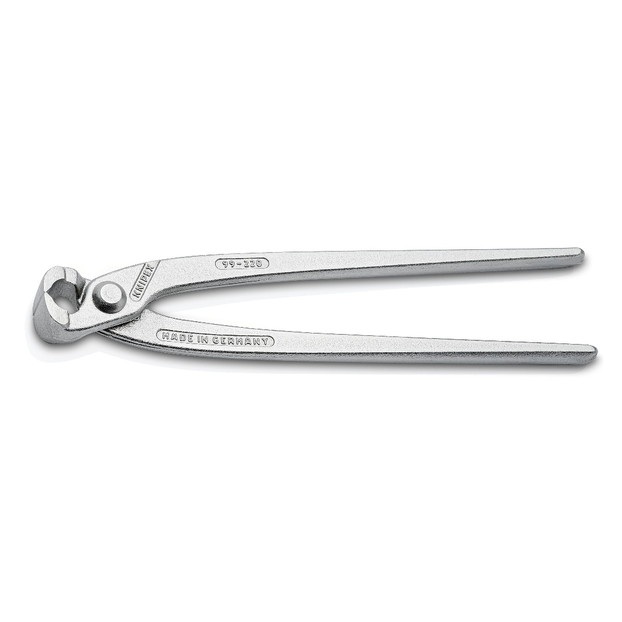 Monierzange glanzverzinkt zum Verdrillen und Schneiden von Bindedraht, 220 mm
