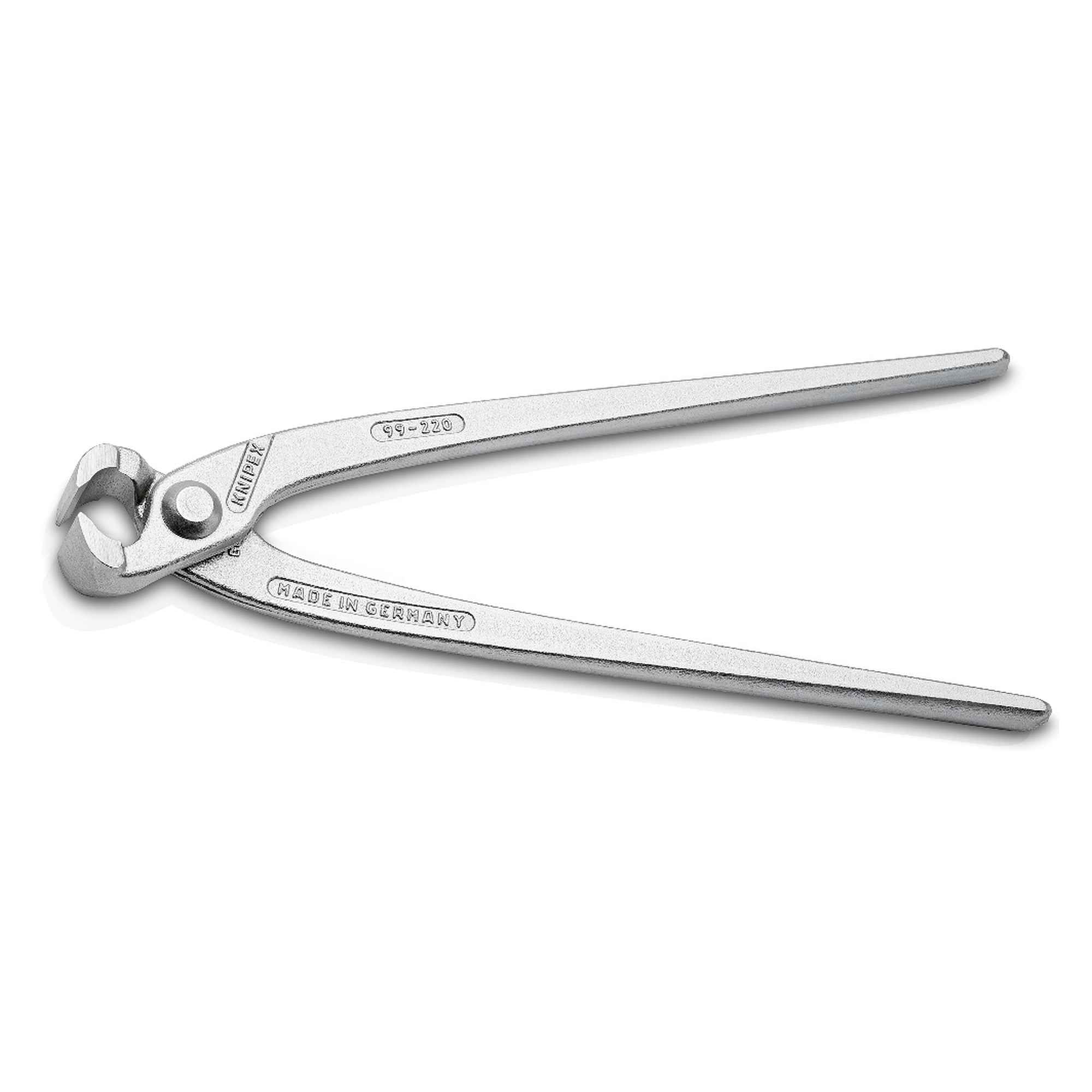 Monierzange glanzverzinkt zum Verdrillen und Schneiden von Bindedraht, 220 mm