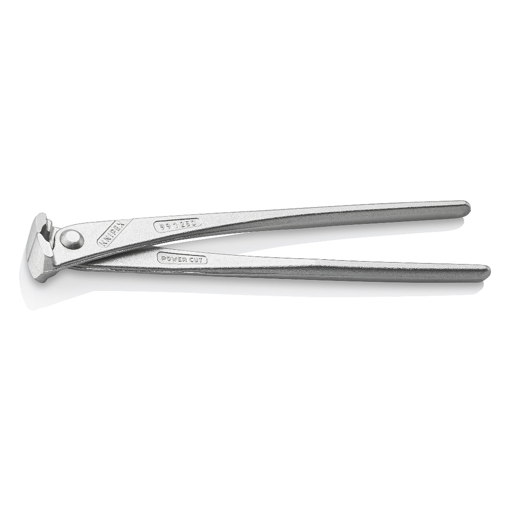 High leverage concreters' nippers, 25% less effort, bright zinc plated, 250 mm