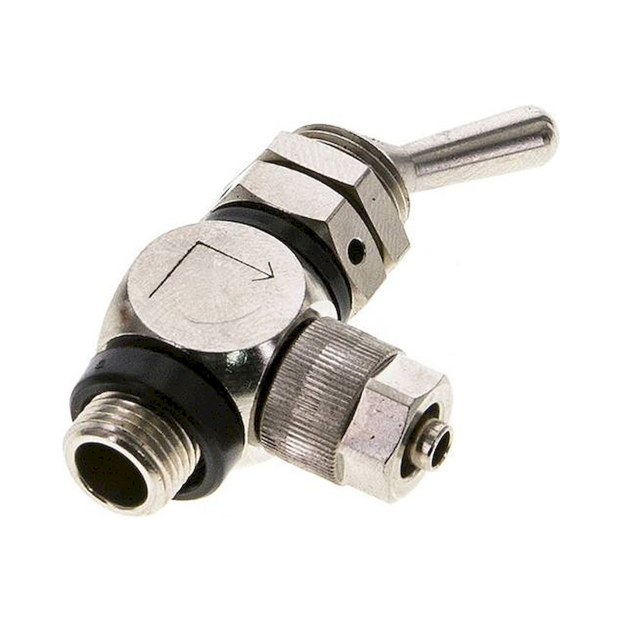 KO 31864. Kipphebelventil 3/2-Wege (NC), G 1/8"-6x4 mm