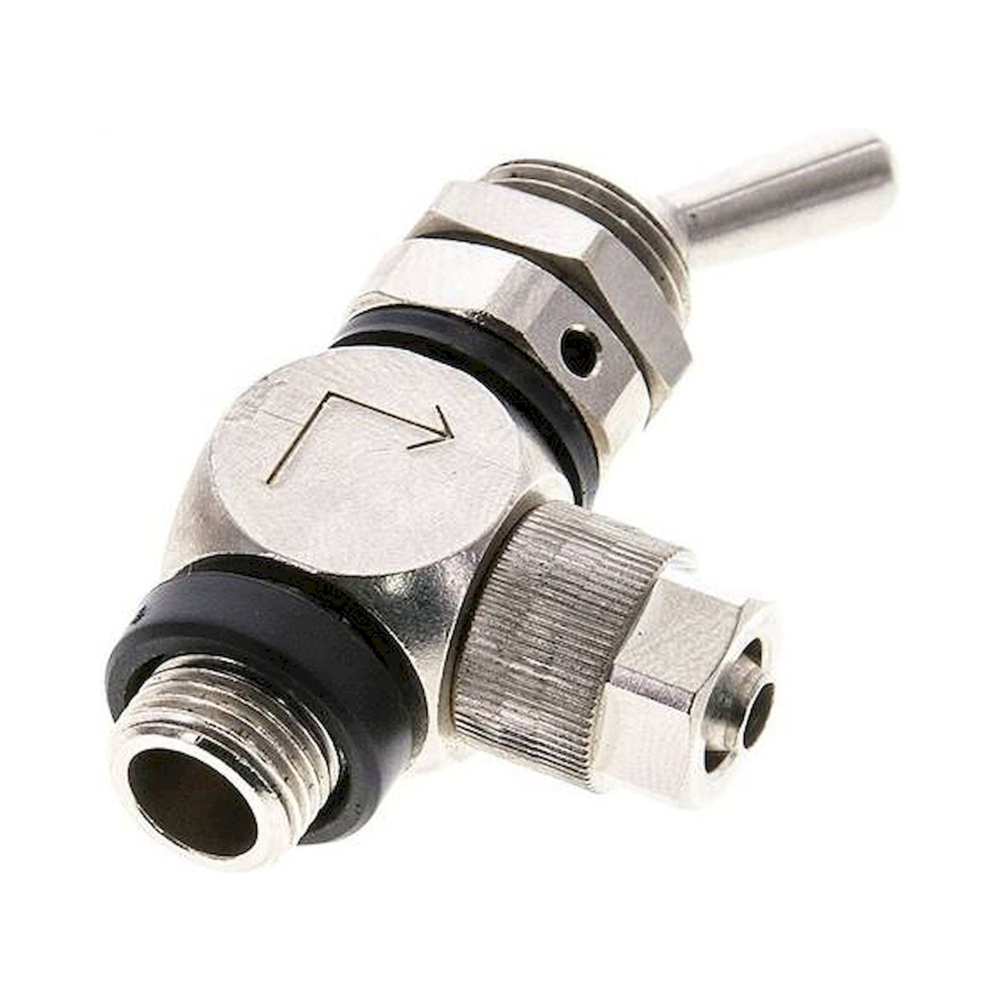 KO 31886. Kipphebelventil 3/2-Wege (NC), G 1/8"-8x6 mm